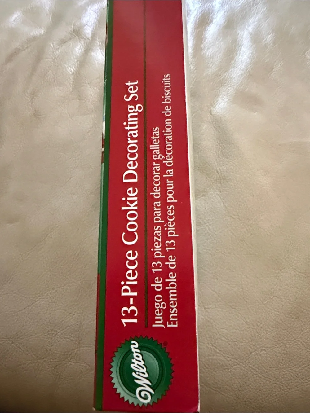 Wilton Cookie Decorating Set - Green & Red Packaging with Silver Tips